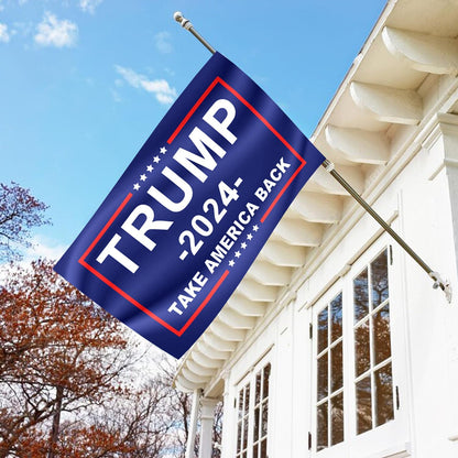 Trump 2024 “Take America Back” Flag – Double-Sided, Made in USA (3x5ft, 3-Ply)